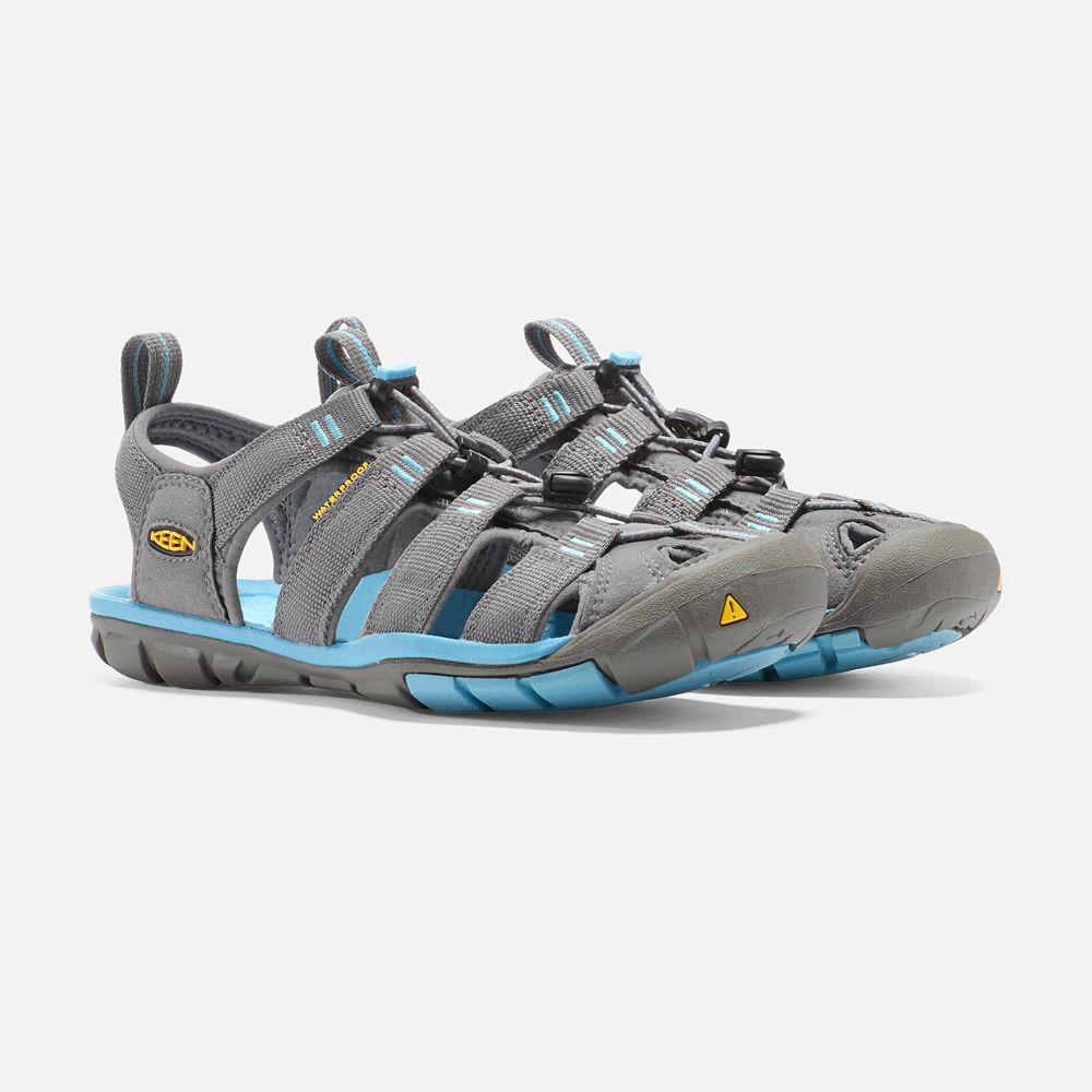 Keen Sandaal Dames Grijs/Blauw - Clearwater Cnx - 29841-NBQP